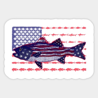 American Bass Sticker